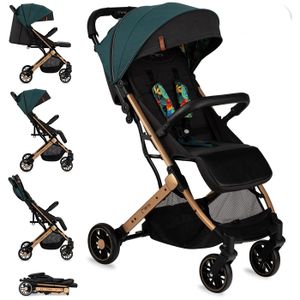 NANIA Poussette ultra compacte Orla - 0-36 mois - Jusqu'a 15kg - Dossier  inclinable - Noir 831682