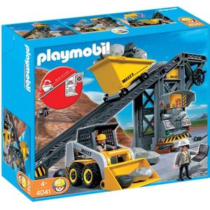 UNIVERS MINIATURE PLAYMOBIL - Convoyeur avec pelleteuse - 4041 - Acc