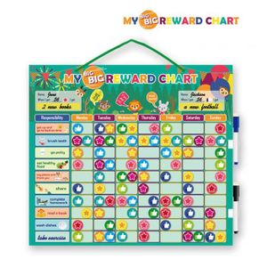 Tableau De Récompense Magnétique Pour Enfant – Système D'étoiles – 25 étoiles Incluses – Dès 4 Ans