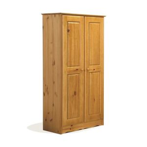 Armoire 2 Portes Verona Naturel 196 Achat Vente Armoire De