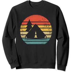 TENTE DE CAMPING Retro Tente - Vintage Outdoor Sweatshirt[W3646]