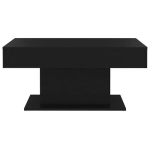 TABLE BASSE WXS - Table basse Noir 96x50x45 cm Aggloméré - DX1