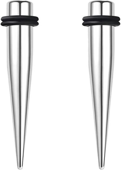 Set De 3 Dilatateurs D'oreille (tunnels/taper) 3mm à 24mm - Plastique, Pour Piercing, Neuf Avec étiquettes
