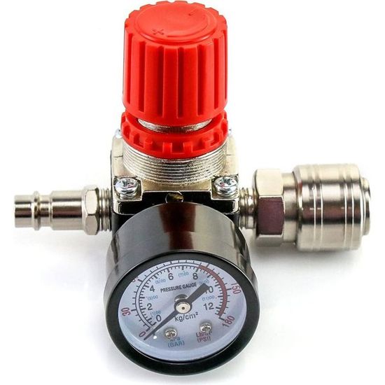 Séparateur D'eau à Air Comprimé 1/4 Réducteur De Pression Pour Compresseur Composants Pneumatiques Regulateur Filtre A Gaz Processeur 98765102