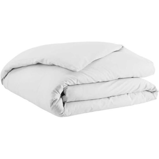 Housse De Couette En Coton Tout Doux - 260x240 Cm, Made In France, Unie - Pour Literie Confortable Et Chic - 3
