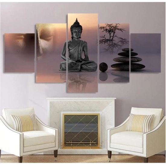 Lot De 4 Tapisseries Murales Intissées - Posters Déco Destockage - Multicolore - Neuf