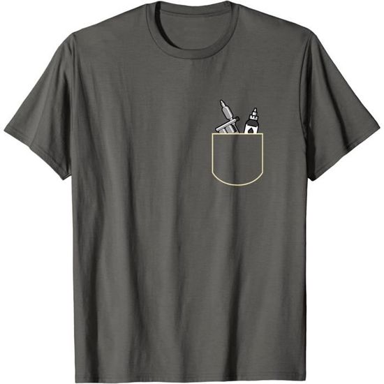 Aiguille De Tatouage Dans La Poche Cadeau Tatoueur Pocket TShirt.[Y3185]