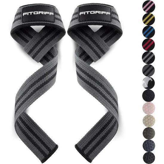 Sangles Levage Lourd SAWANS Sangles De Levage Support De Poignet D'haltérophilie Fitness Rembourré Gym Robuste Antidérapant Poignées De Fitness Bodybuilding