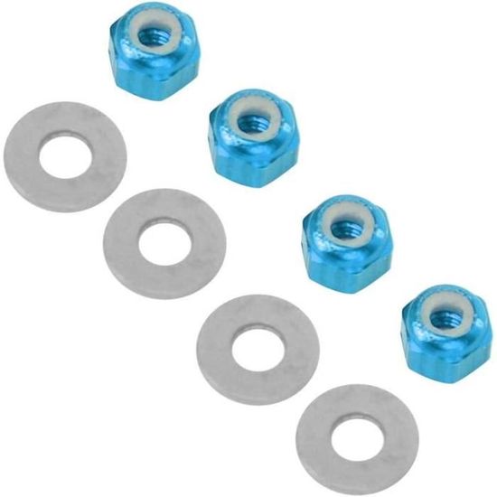 4 Écrous De Roue M4 En Aluminium Pour Voiture RC 1/10 - Capuchon Anti-poussière - Couleurs Au Choix - Traxxas TRX4, Axial SCX10