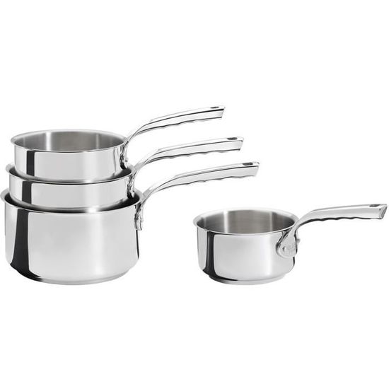 DE BUYER Set de 4 casseroles Milady Diamètre 14 à 20 cm Cdiscount