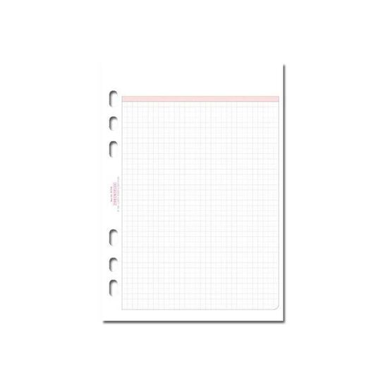 Recharge Papier A5 Quadrillé 135 Feuilles | Pour Agenda Filofax