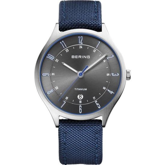 Montre Femme BERING Classic - Cadran Or Rose, Verre Saphir, Bracelet Acier