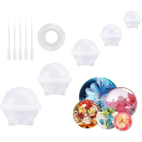 Kit Presse à Bombes De Bain - Machine + Moules En Métal Et Plastique - Pour Fabriquer Des Boules De Douche Maison DIY - Idée Cadeau Créative