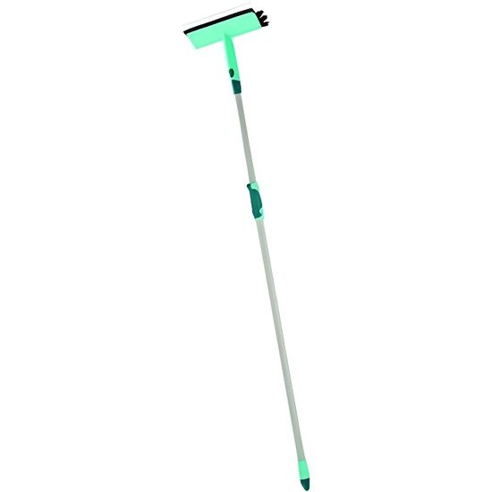 Balai Raclette Sol Tyroler - Lame Caoutchouc 45 Cm - Manche 4 Parties Réglable Jusqu'à 140 Cm - Pour Terrasse, Douche, Carrelage