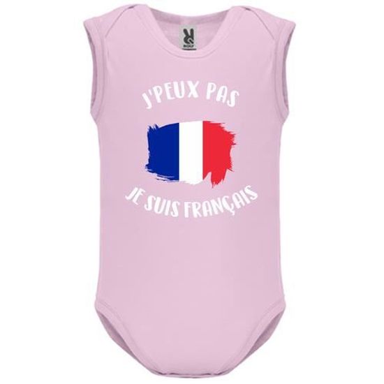 Body Bébé Manches Courtes Humour - 100% Coton, Imprimé France, Ouverture épaule/entrejambe - 11