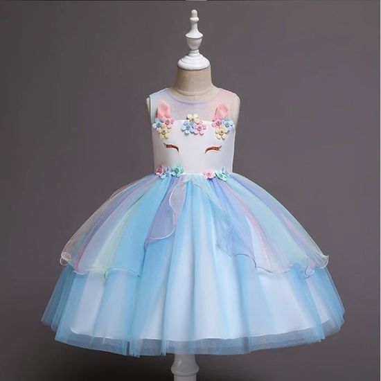 Robe fille avec licorne sale