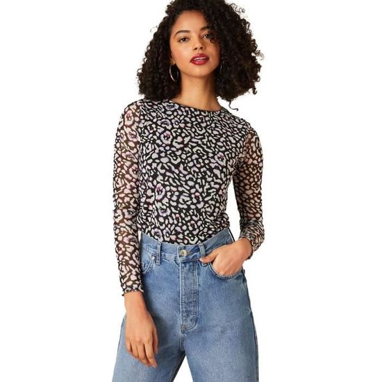 Dorothy Perkins Haut Femme Noir blanc Cdiscount Pr t Porter