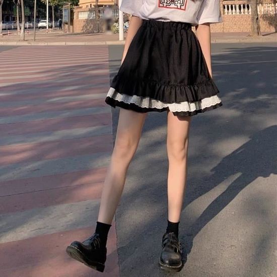 Mini-jupe Y2K Dentelle – Courte, Féminine – Style Rétro Années 2000 – Pour Sorties Et Looks Tendance