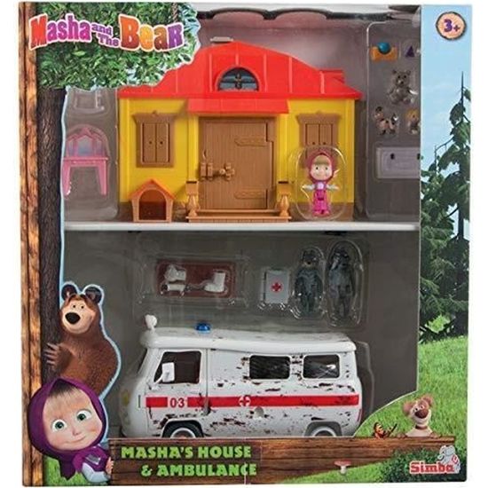 Masha Ambulance Maison Coffret Achat Vente Avion Helico Cdiscount
