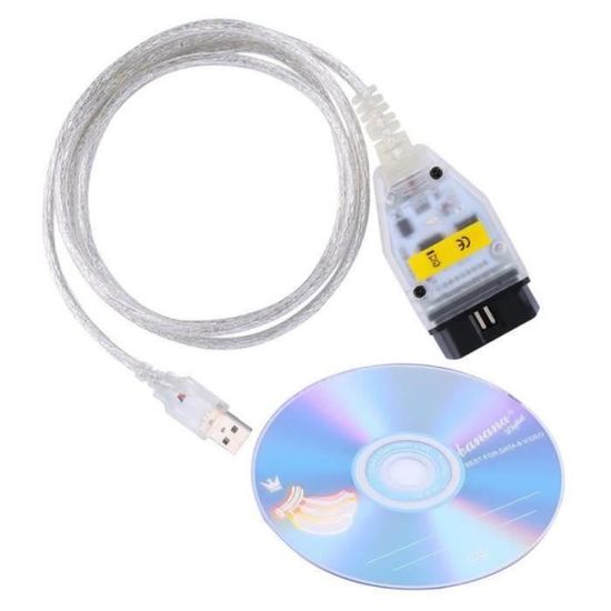 Câble De Diagnostic K+D-CAN USB Pour BMW – Compatible E60, E90, E87, E70, R56 (2007-2013) – Avec CD Logiciel Et Interrupteur - 8