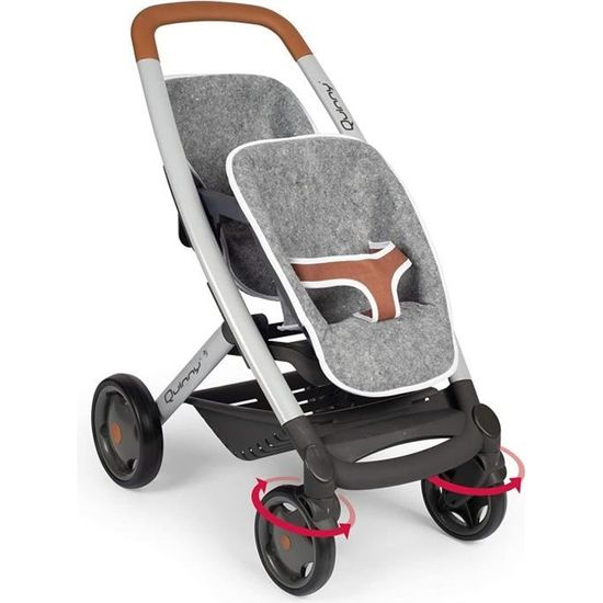 Smoby Poussette Double Gris 42 cm Landau pour Deux poupees Quinny pour Enfants a partir de 3 Ans 253204 Cdiscount Jeux Jouets