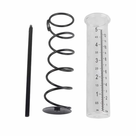 Statue De Gnome De Jardin Avec Tube De Remplacement De Pluviomètre En Verre, Décoration Pour