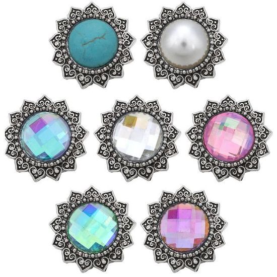 Lot De 5 Boutons Pression En Acier "fort" - Laiton - 2 Tailles