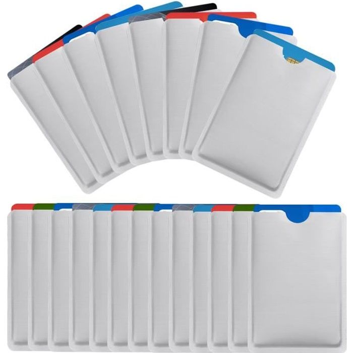 25 Pièces RFID Pochette Protection Porte Carte, Anti RFID Protège Carte, Etui Carte Bancaire Anti Piratag, Porte Carte Identité