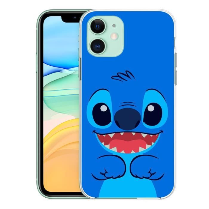Coque pour iPhone 11 Stitch Bleu