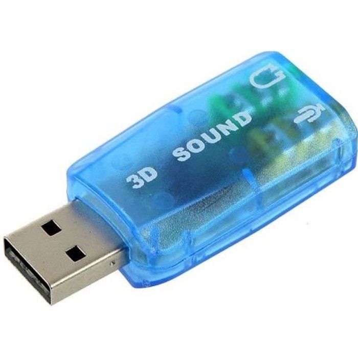INECK® Carte Son USB 5.1 Externe, Son 3D Surround