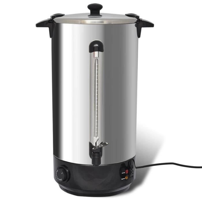 BOUILLOIRE ÉLECTRIQUE avec robinet 25L -Ebullition Rapide - Petit Déjeuner - 220-240V, 10Amp, 50Hz Vintage ♫6067