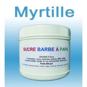 Sucre à barbe à papa Myrtille 500g