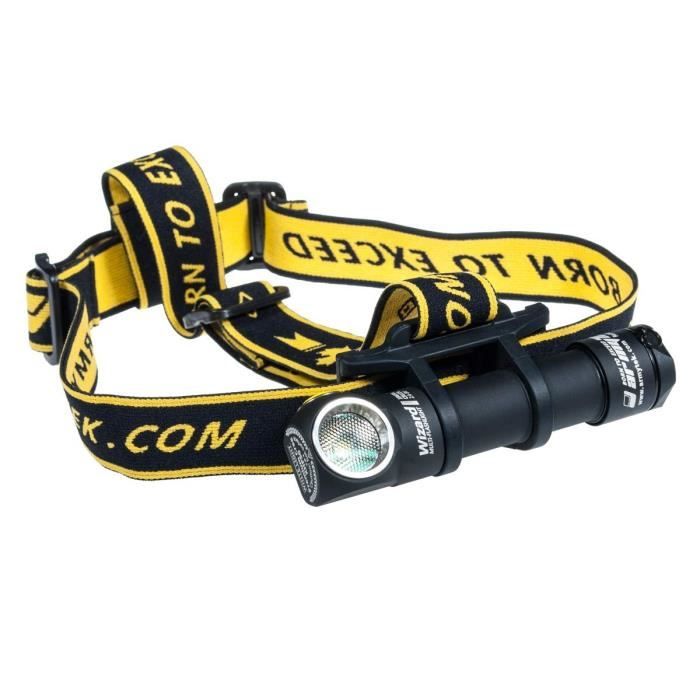 Armytek Wizard Pro USB xhp50 – Lampe Frontale LED avec Batterie de ION au Lithium et Fonction de Charge USB