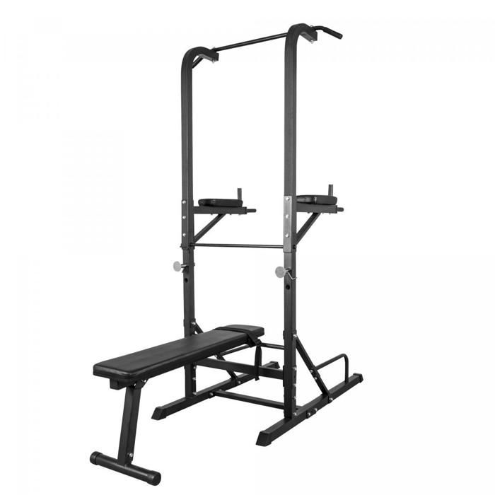 Station d’entrainement multifonctions barre de traction dips banc musculation