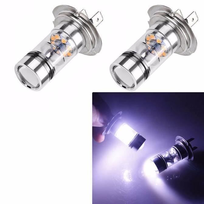 2X H7 100W CREE brouillard LED queue conduite tête de voiture ampoule lampe blanc super lumineux - HSECRG#0727-A3800