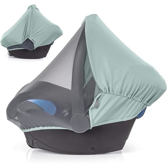 Capote Cosy Bébé (compatible Bebe Confort, Cybex, etc.) - Multi-usages : Moustiquaire Cosy Bébé, Pare Soleil Cosy et Housse Élasti