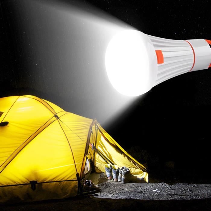 6LED 3W Portable lampe de poche LED lanterne torche Camping lumière lampe suspendue lampe de travail AAA-18650 4Modes po*ES15236