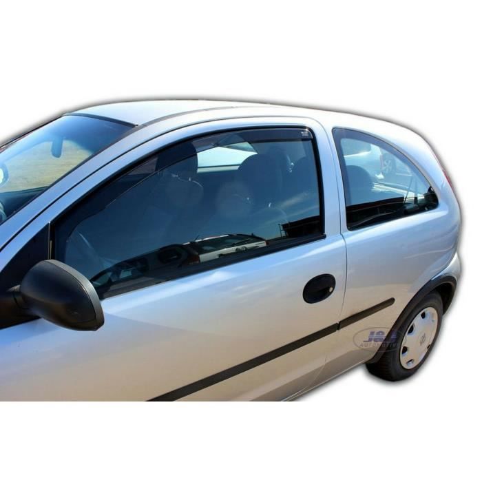 - Deflecteurs d'air Déflecteurs de vent Compatible avec OPEL CORSA C 3 portes 2000-2006 2pcs