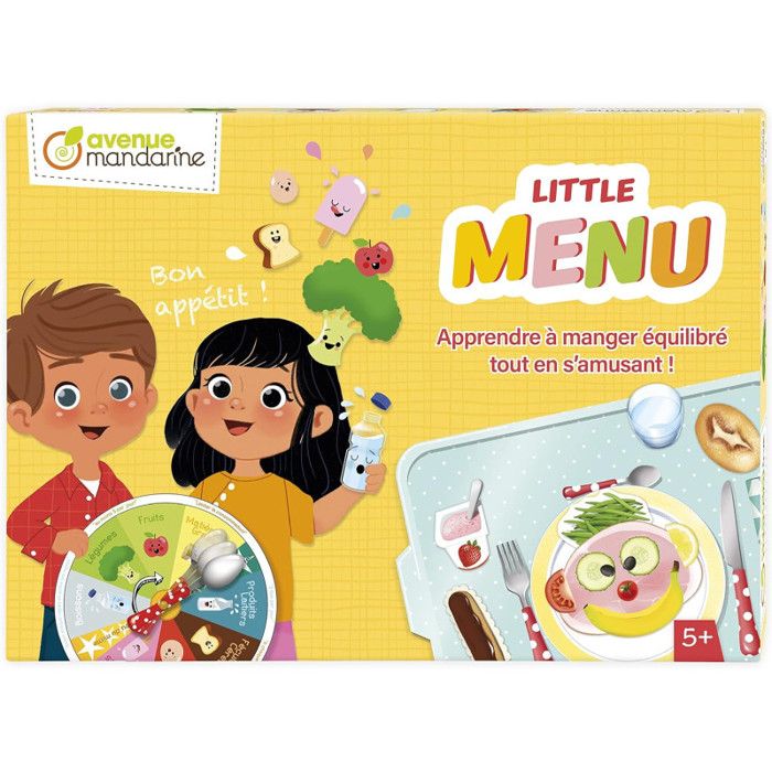 Jeux de société enfants - Little menu - Jeu de plateau d'apprentissage - 5 ans et + 28 cm