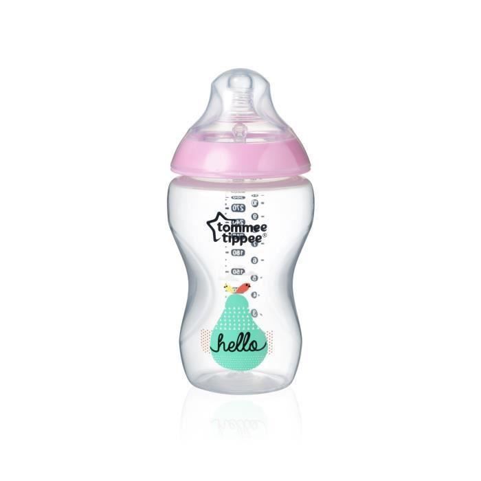 TOMMEE TIPPEE Biberon CTN 340 ml Fille (Lot de 2)