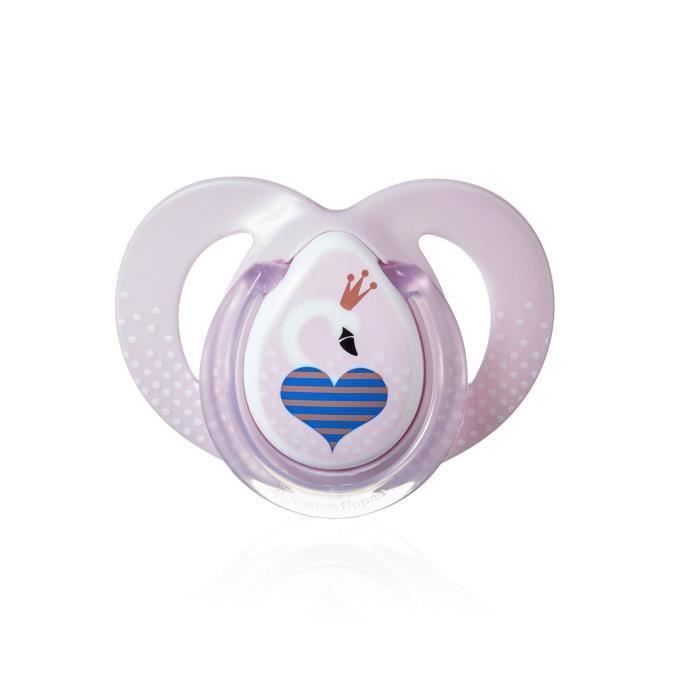 TOMMEE TIPPEE Sucette Moda Close To Nature 6-18 m - Fille (Lot de 3)
