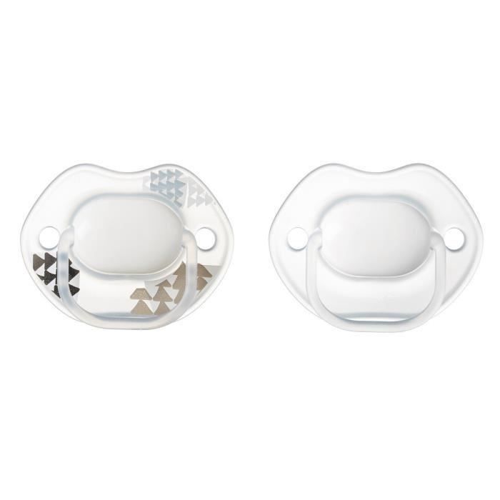 TOMMEE TIPPEE Sucettes 0-6m Urban style - neutre (Lot de 3)