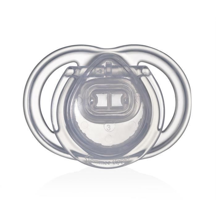 TOMMEE TIPPEE Sucettes 0-2MOIS Newborn - blanc (Lot de 3)