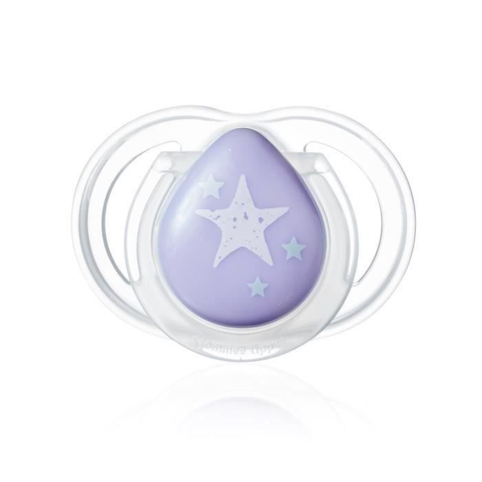 TOMMEE TIPPEE Sucettes 0-2MOIS Newborn - violet (Lot de 3)