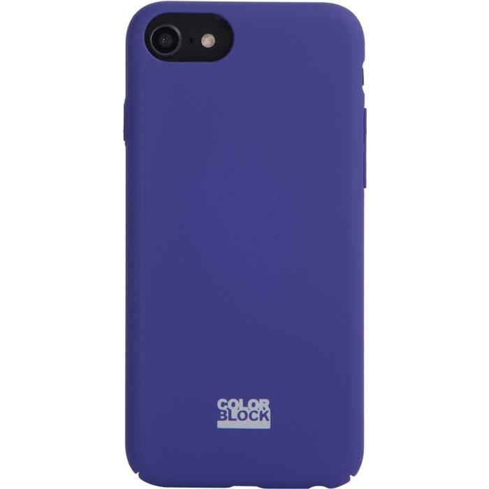 Coque semi-rigide ultra violette Colorblock pour iPhone 6/6S/7/8