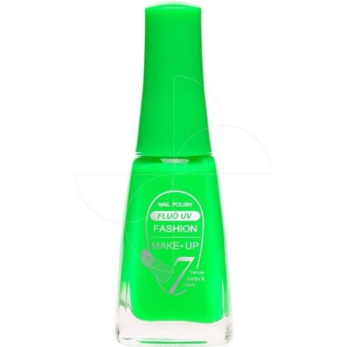 Fashion Make Up - Vernis à ongles Fluo UV n°407 Vert - 11ml