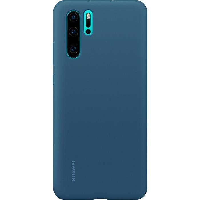 HUAWEI Coque rigide finition soft touch bleue Huawei pour P30 Pro