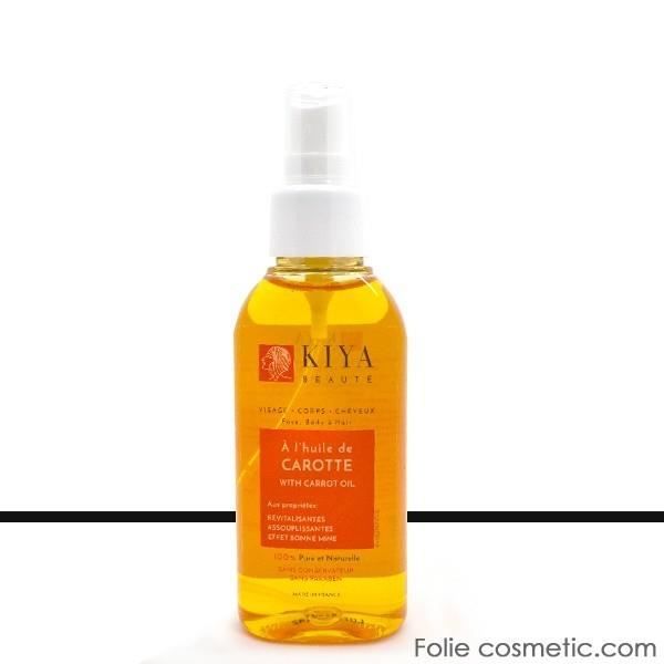 Kiya Beauté - Huile de Beauté à l'Huile de carotte 100% Pure et Naturelle - 100ml