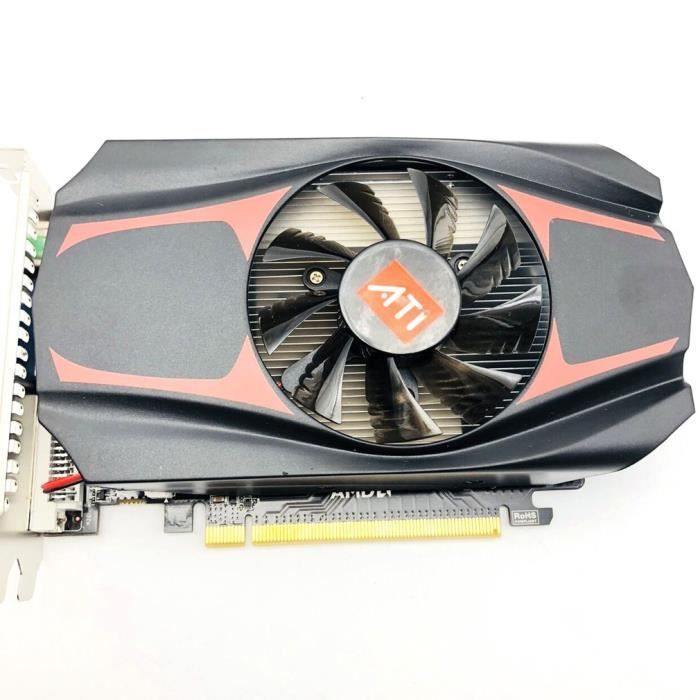 Carte graphique indépendante pour AMD ATI Radeon HD7670 4 Go DDR5 128 bits PCI-E, noir