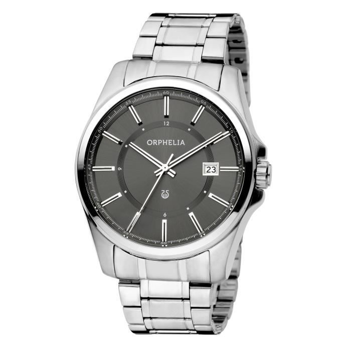 ORPHELIA - Montre Hommes - Quartz - Analogique - Bracelet en Acier inoxydable - Argent - OR62600